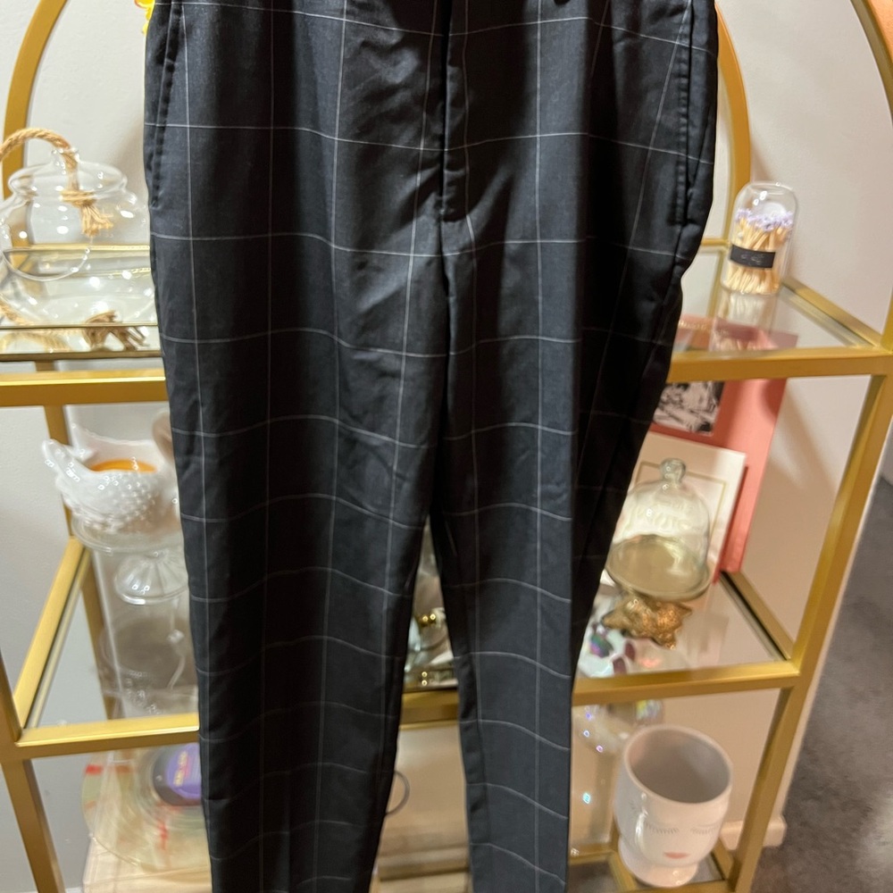 Suitsupply Black Checkered Dress Pants